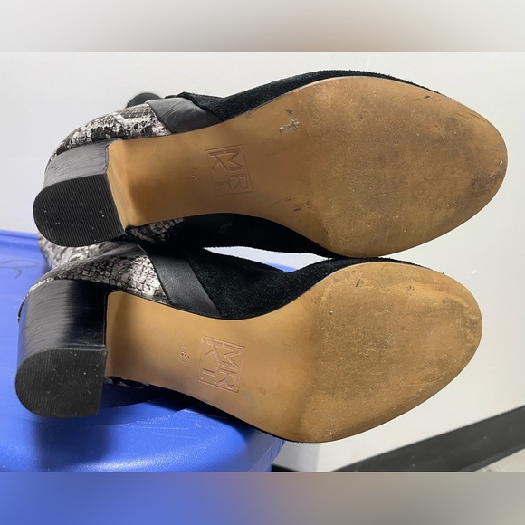 MRKT Tall Boots Women Size 8 Suede Snake Print Hallie Knee High Pull-on - Picture 9 of 11